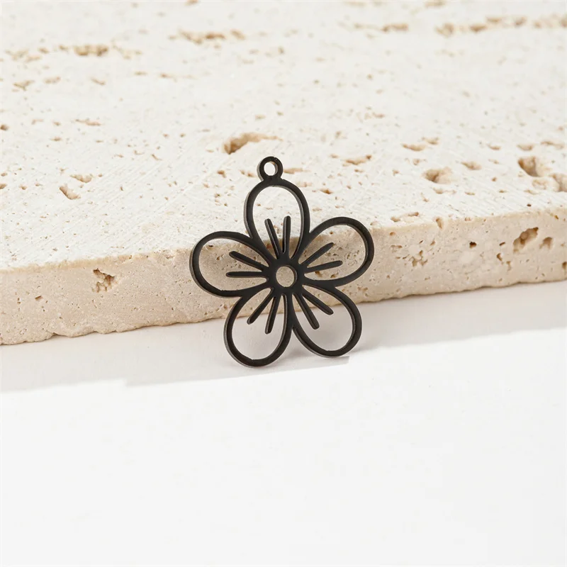 5 Teile/los Edelstahl Monstera Blatt Charms Für Frauen Pflanze Blume Halskette Anhänger Charme Diy Schmuck Machen Zubehör – Detail 7
