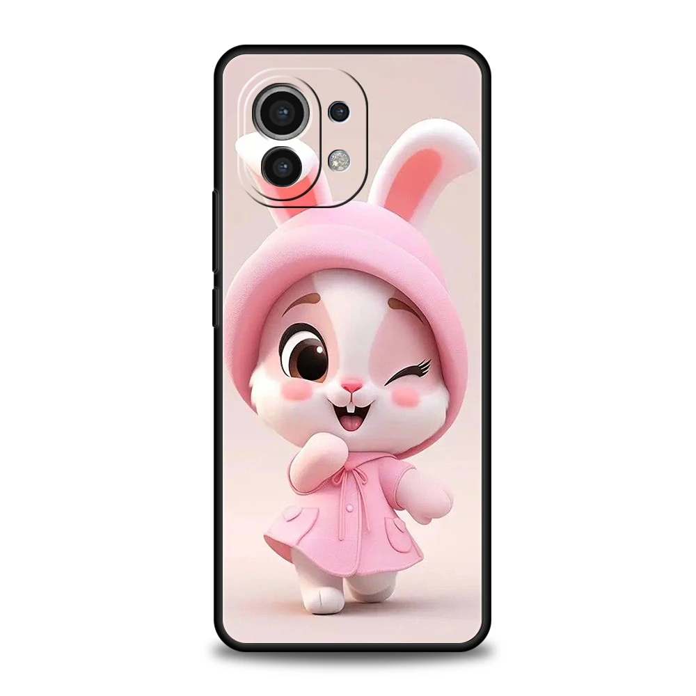 Cute Rabbit with Purple Hat Phone Case - Stylish and Protective Cover