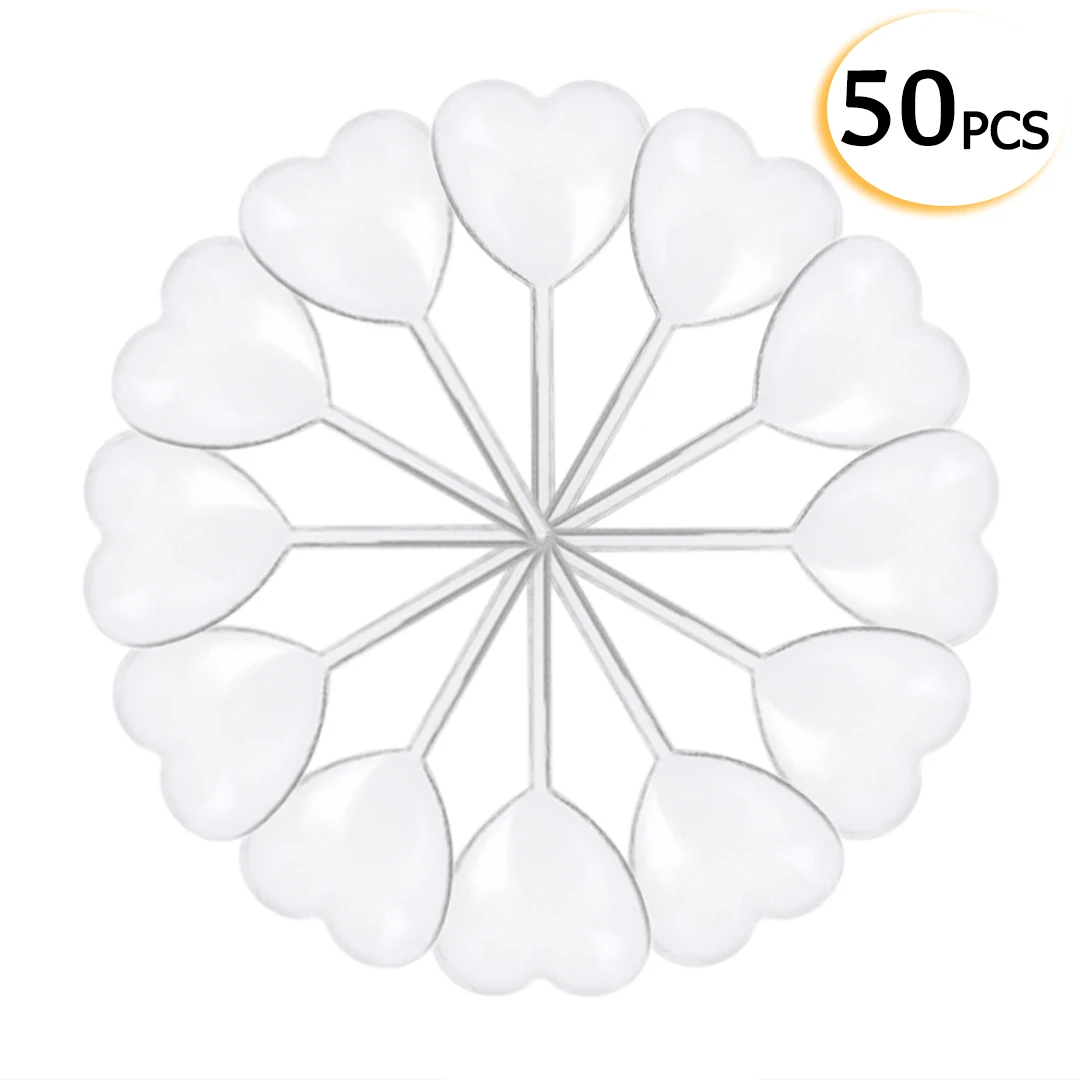 

50pcs Heart Shaped Plastic Squeeze 4ml Transfer Oils Pipettes Eye Dropper