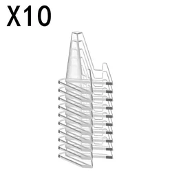 Triangular Acrylic Display Stand for Photos and Collectibles (10Pcs)