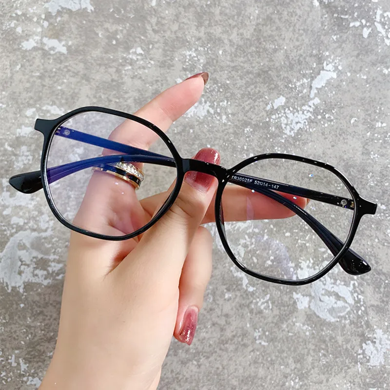 Oversized Ladies Reading Glasses Anti Blue Light Blocking Presbyopia Eyewear Clear Lens Finished Optical Spectacles Eyeglasses 4