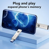 HP Metal USB 3.2 Flash Drive 2 in 1 Retractable Type-C OTG Pendrive 64GB 128GB 256GB for Computer Phone 2