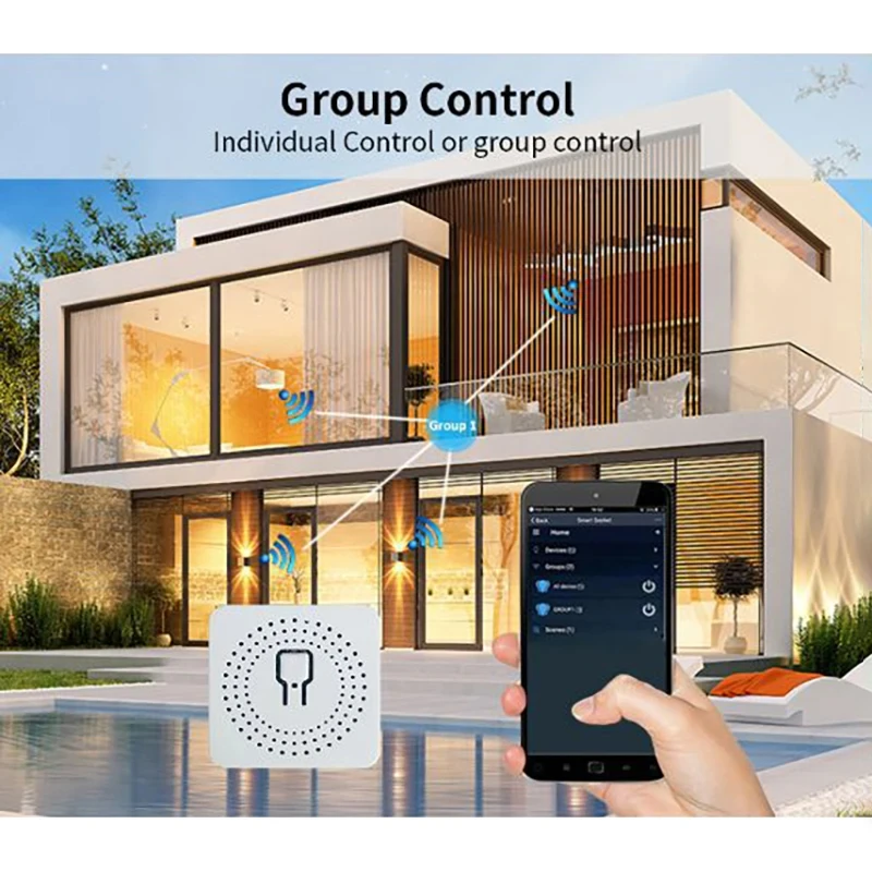Cozylife 16A/20A WiFi Smart Switch Auto Breaker Relay Module Switch Timer APP Voice Control Works with Alexa Google Home Alice