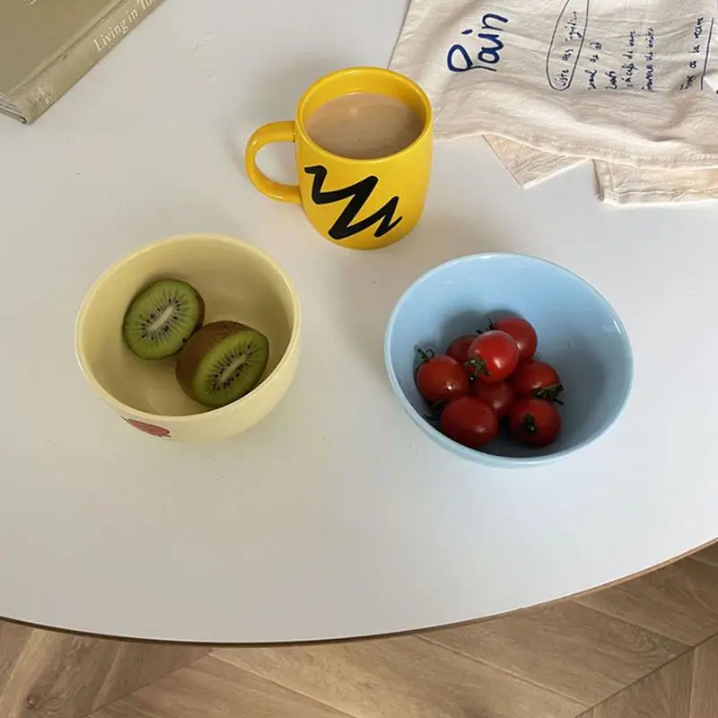 4Pcs Set Kawaii Crayon Shinchan Ceramic Tableware