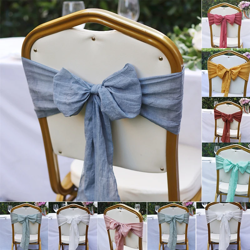 

Wedding Decoration Chair Sash Colour Design Bow Tie For Birthday Party Festival Hotel Show Shiny Look Luxury Dining Room