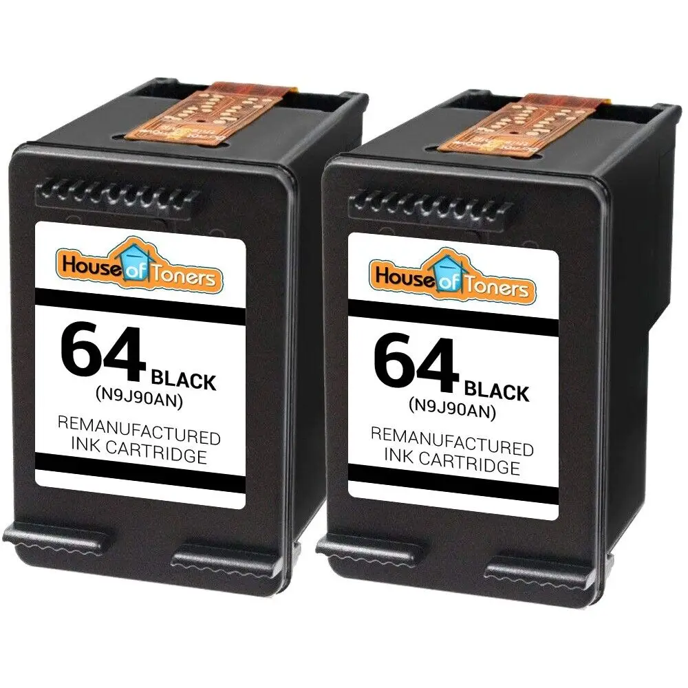 

Remanufactured 2PK HP 64 Black for Envy 6200 7100 7800 Series
