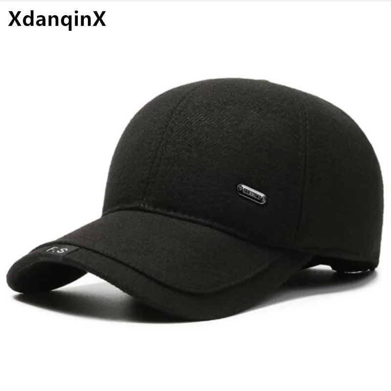 

2022 New Winter Warm Velvet Thickening Baseball Caps For Men Cold Proof Thermal Earmuffs Hat Snapback Cap Sports Cap Trucker Hat