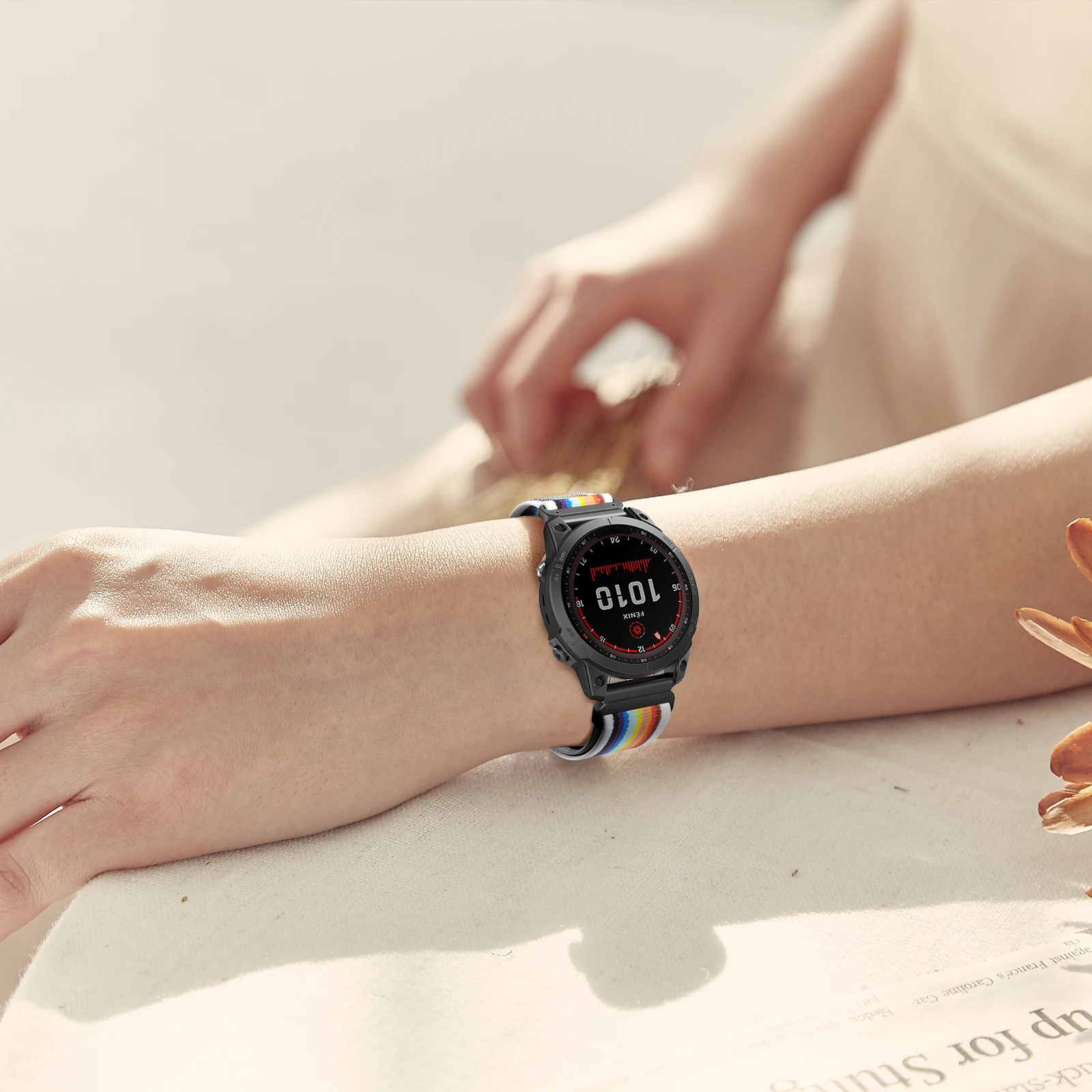 Trail Loop Nylon Easy Install Strap Wristband For Garmin Fenix5/5Plus/6/6Pro/7/Instinct Replaceable 22 26mm Watch Band Belt