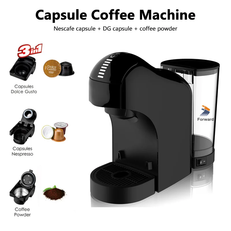 China Espresso Makers Multi Capsule Coffee Machine Mini Coffee Powder Italy Capsule Espresso Machine