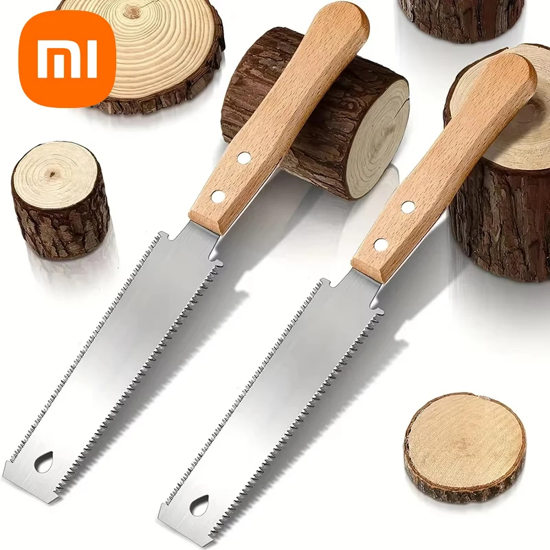 Xiaomi Hand Saw 6-inch Double-sided Saw Household Woodworking Tools Diy Flexible Blade Fine Tooth Precision Flush Cutting Flat