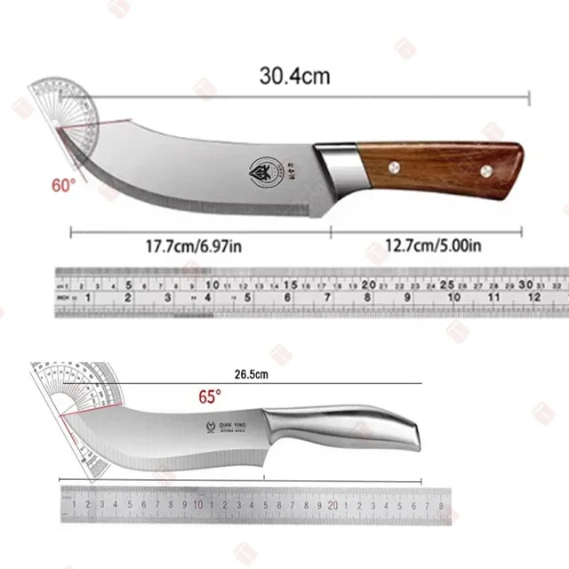 Coltello da cucina Coltello da chef per maiali Coltello multiuso per mannaia Coltello da macellaio Coltelli da cucina e accessori in acciaio inossidabile 5