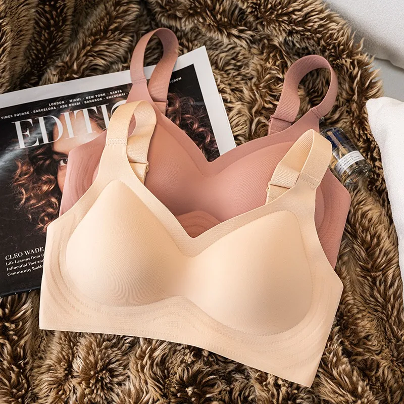 Seamless Bras For Women Comfort Lingerie Padded Sports Tops Non-wire Underwear Soft Bralette Support Sexy Bra Intimates 1
