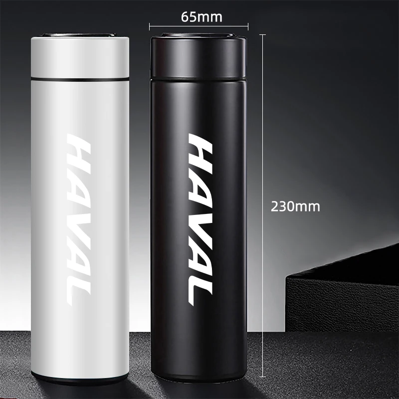 500ml 보온컵 온도 모니터링 물컵 차량용 주전자 (그레이트 월 하발 H6 H5 H7 다르고 M6 H9 H6S F7 F7X 조리온 X 용)