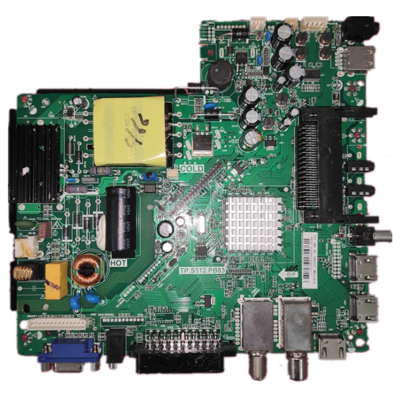 TV 마더보드 고화질 인터페이스 HDMI, 다중 화면 호환, TP.S512.PB83, 3 in 1, 1366X768