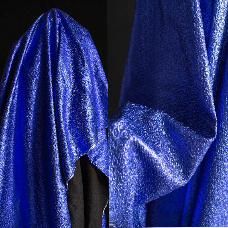 

Coated Knitted Fabric By The Yard Thick Silhouette European American Designer Fabric Material for Clothes Cloth Diy Sew Meters