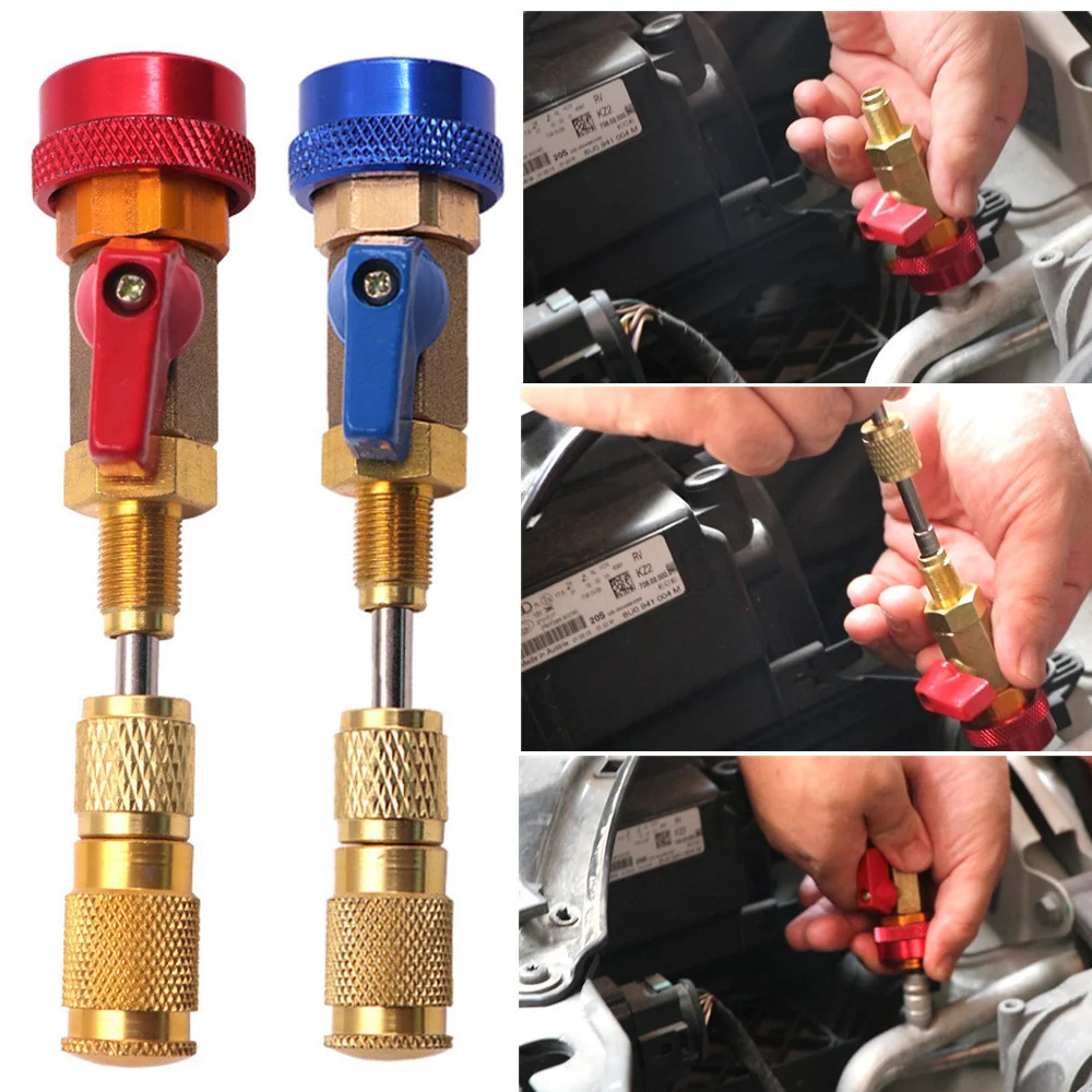 Glarks 71-Piece Auto A/C Service Kit - Valve Cores, Hose Gaskets & Dual Head Remover Tool - View #3