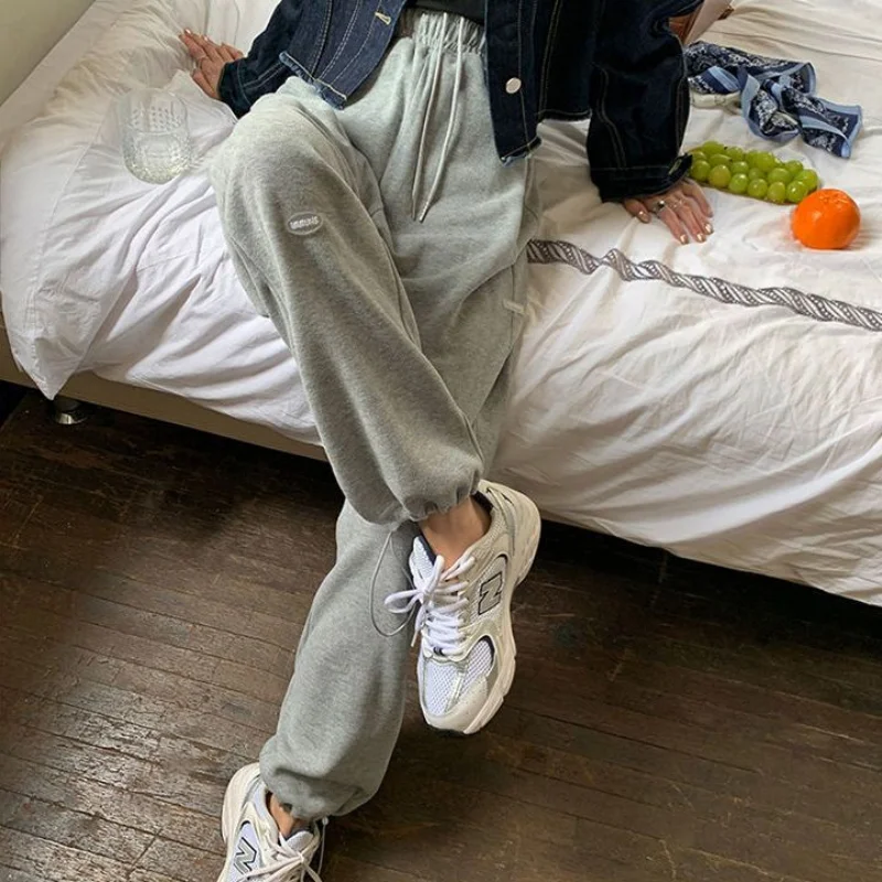 

Gray Sweatpants Women Y2k Streetwear Harajuku Harem Pants Korean Fashion Loose Joggers Vintage Casual Black Trousers