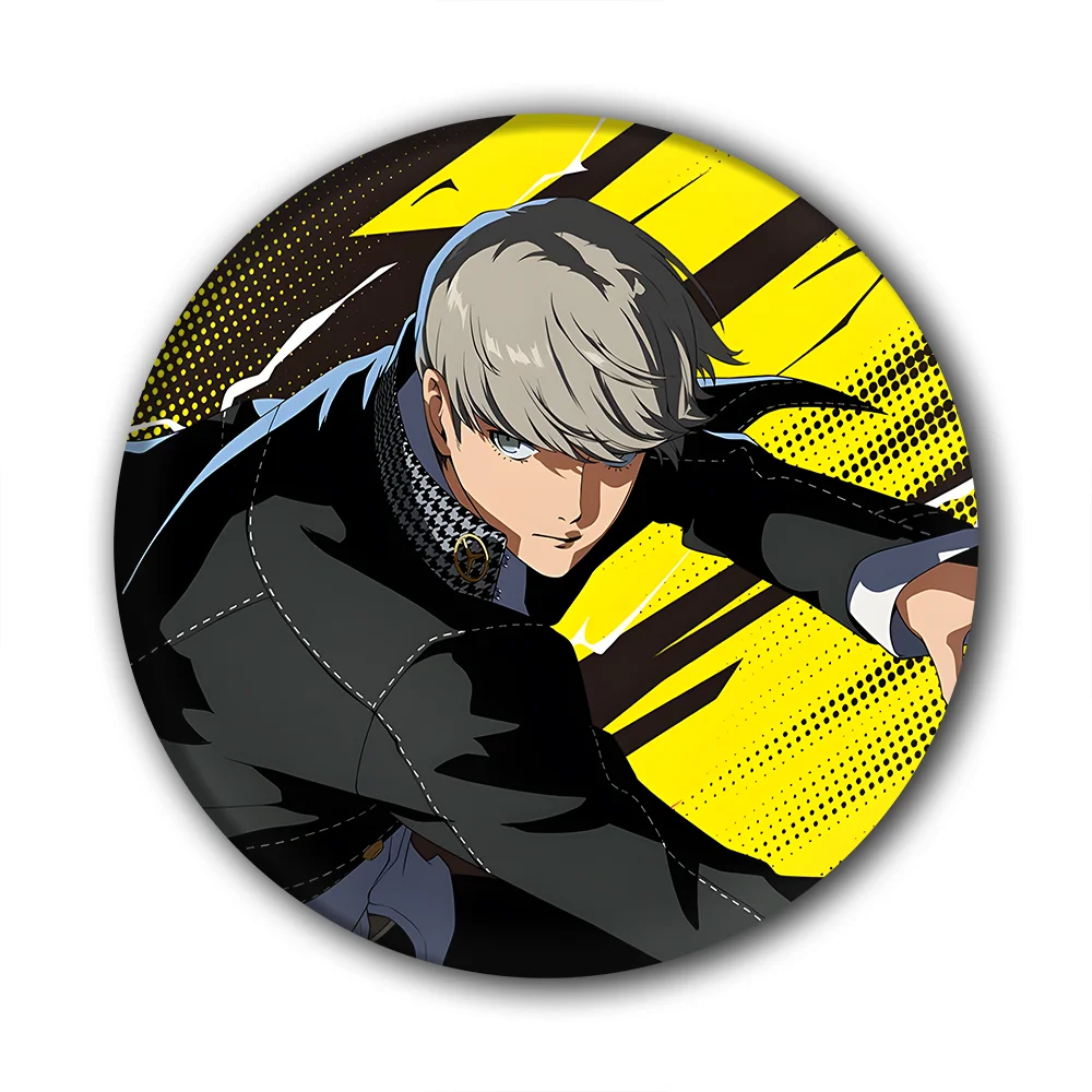 Interessante Muster-Anstecknadel, Beliebte 1-teilige Persona 3 Spiel-Brosche P3/5 Shin Takeba Megami Yuuki Tensei Makoto Yukari Cosplay-Abzeichen – Detail 8