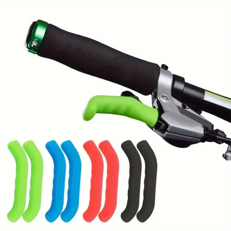 1 Pair Bicycle Brake Handle Protection Cover Mountain Road Bike Brake Lever Anti Slip Gel Sleeve Cycling Accessories