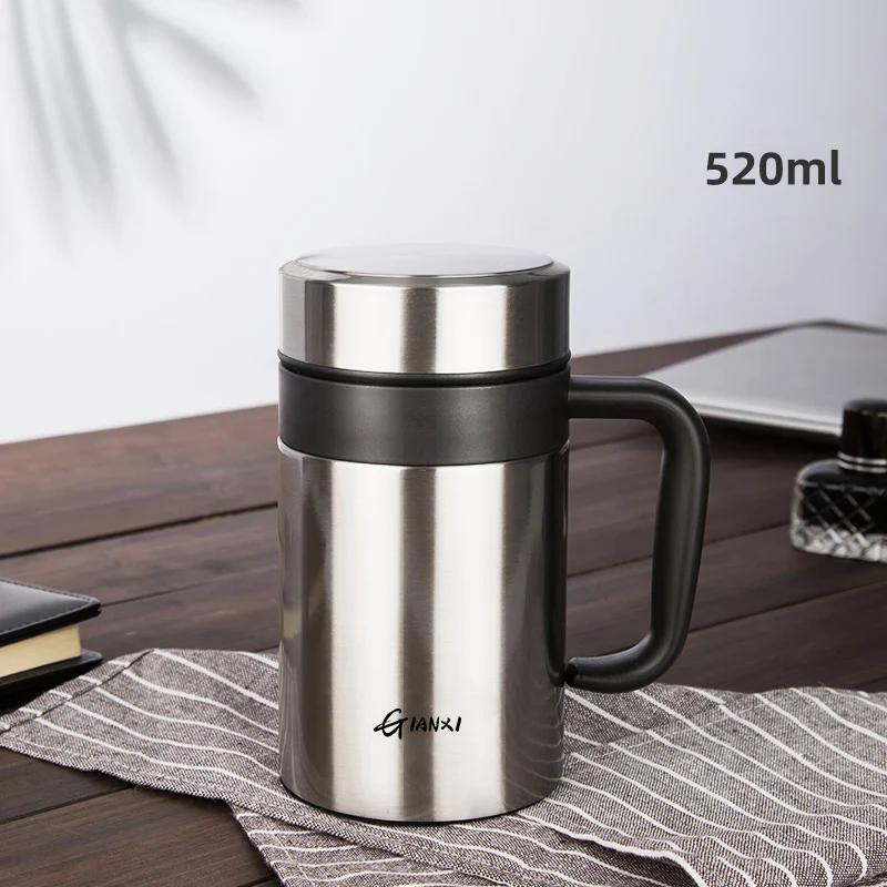 Large-Capacity Stainless Steel Vacuum Insulated Flask - Premium Household Heat Retention Cup