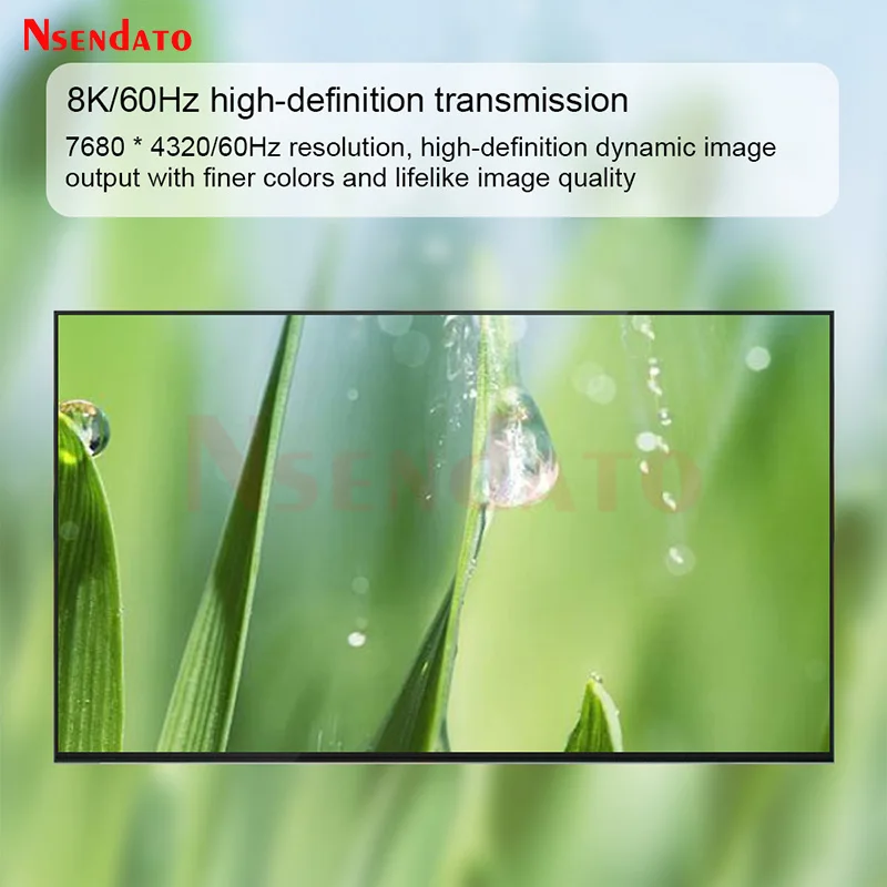 HDMI Splitter 8K 60Hz 1x10 1 In 10 Out HDMI Video Splitter Audio Video Converter With EDID downscaling for DVD PS4 Camera PC TV