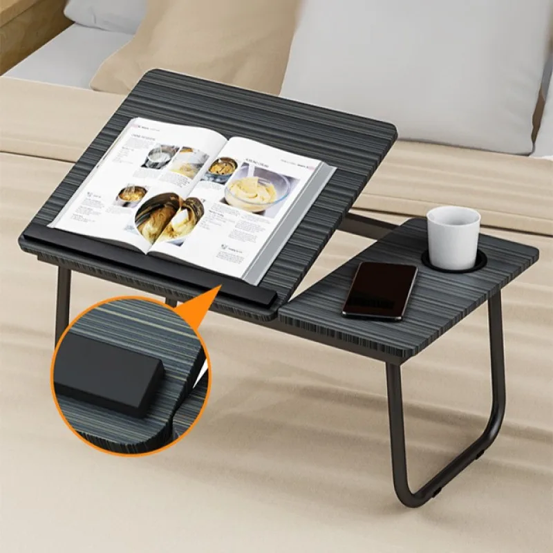 Multifunctional Lazy Table Portable Foldable Bed Table Adjustable Desktop Heights Study Desk for Dormitory Student and Children