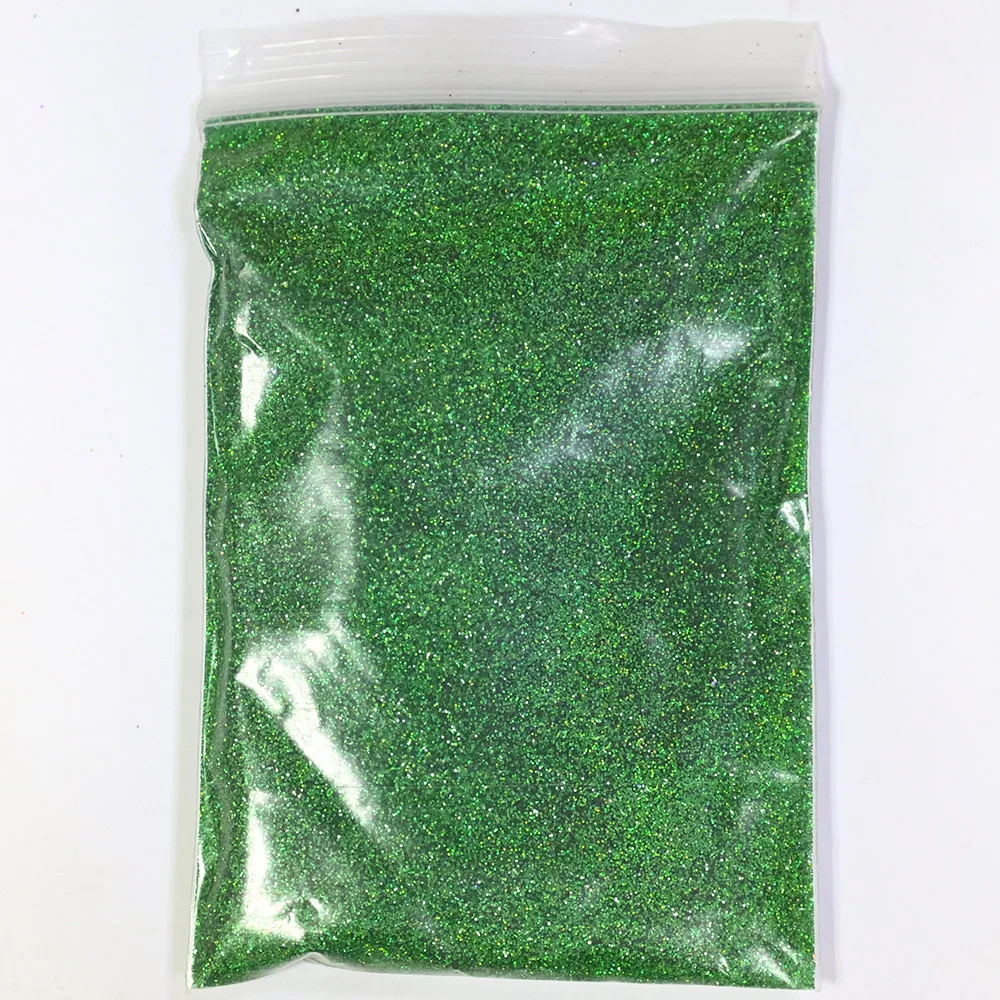 Laser Silver Holographic Chrome Nail Powder - Extra-Fine Glitter for Mirror Effect Nail Art, 50g