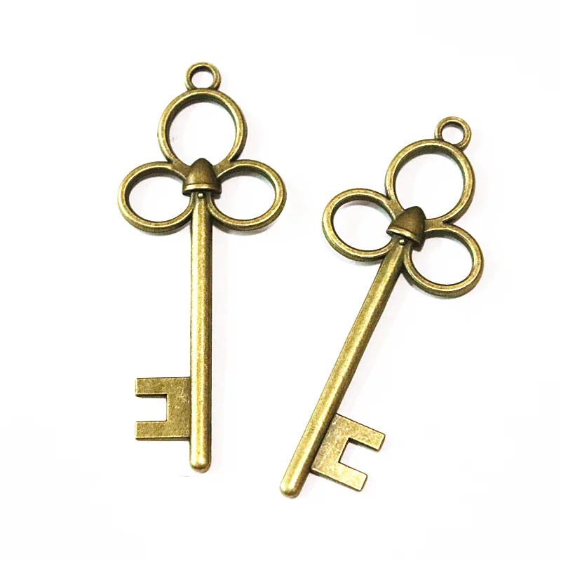 

10Pcs/lot 31*80MM Antique Bronze Plated Key Pendant DIY Vintage Charms Jewelry Accessories