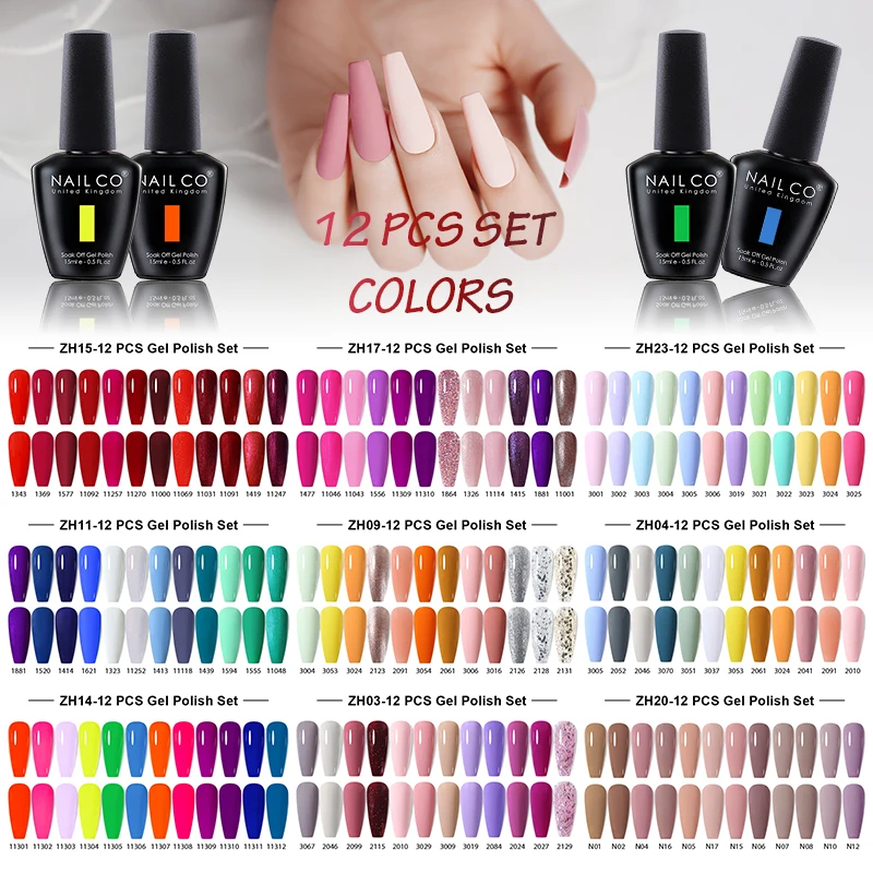 NAILCO Gel Nail Polish Set 1