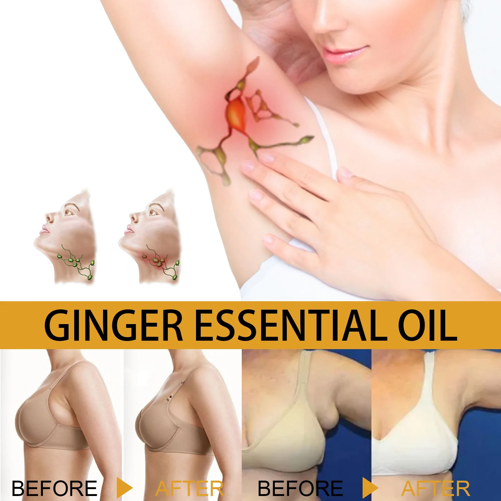 Ingwer-ätherisches Öl Zur Lymphdrainage Und Körpermassage_voghion.com