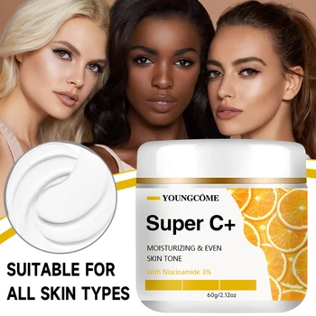 SUPER CREAM Crema per il viso alla vitamina C Retinolo Idratante Rassodante Ialuronico Schiarente Riparatore Liscio Cura della pelle Creme sbiancanti