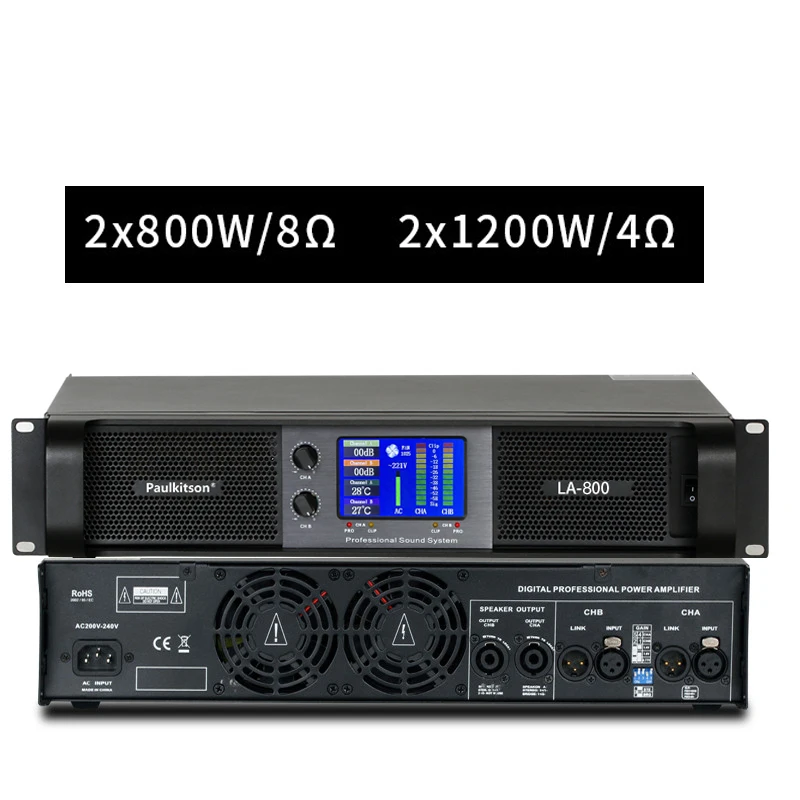 Paulkitson-プロのパワーアンプ,デュアルチャンネル,2x 1500w,ステージ