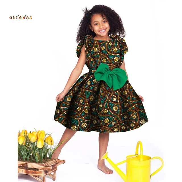 Fashion Cute Party Dresses Kids African Print Plus Size Clothing Girls  African Dress Children Bazin Riche Dashiki Mermaid Dress - AliExpress