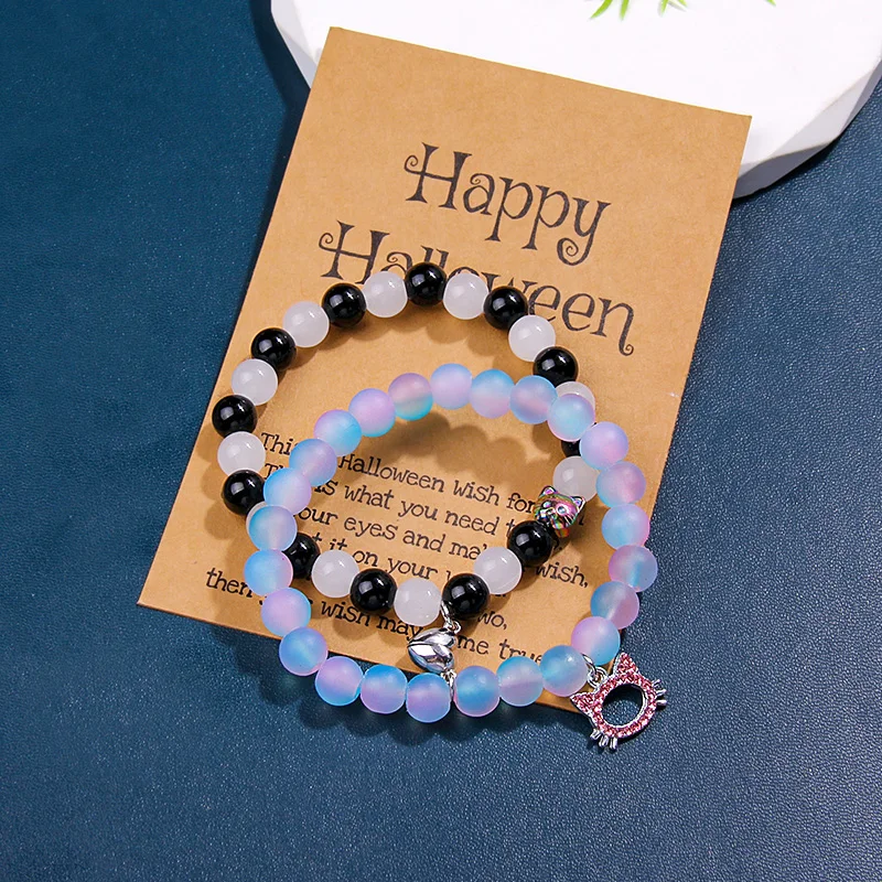 thumbnail image 2 of TUCEWP 2Pcs Matching Bracelets For Couples Best Friends 2 of 10