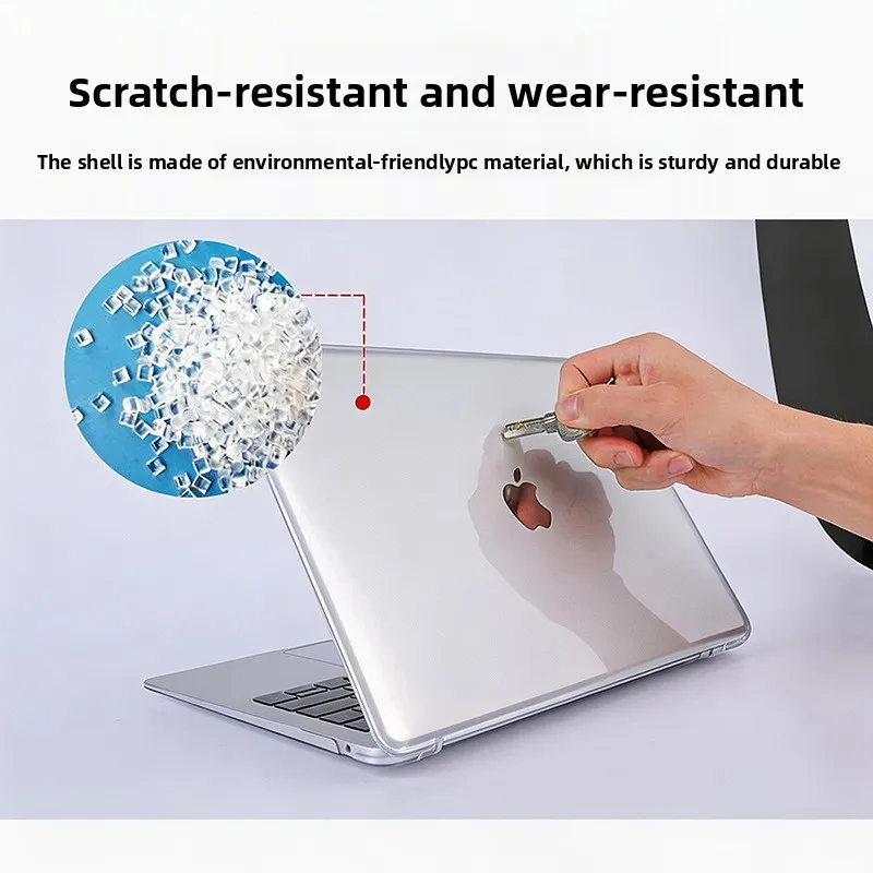 Crystal Clear Anti-Scratch and Drop-Resistant Laptop Case with Heat Dissipation Protection