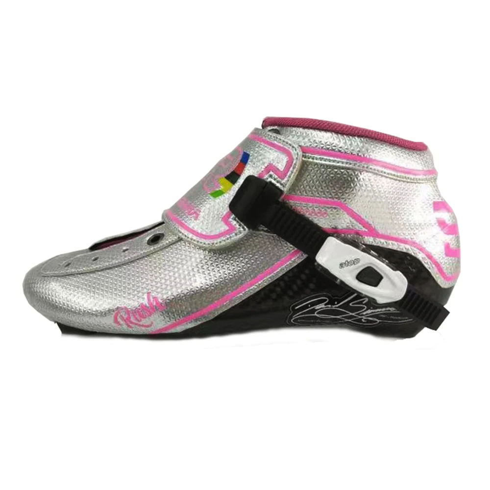 Inline Skates Up Boot SR Rush Speed Skate Boots Professional Royal Road Carbon Fiber Upper Boot Wide Toe Track Street Shoe