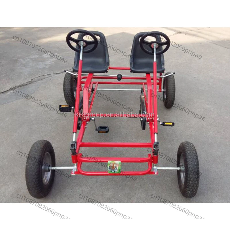 Plastic four wheel heavy duty adults wheel pedal go cart