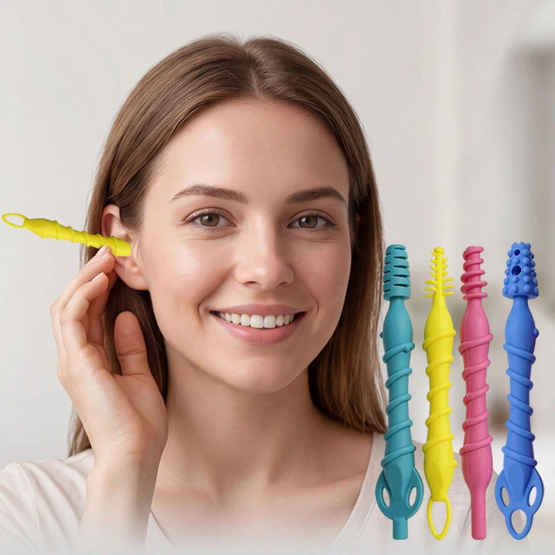 4 Pcs Wax Tool Reusable Soft Spiral Ear Cleaning Removal Ears Cleaner Plugs Spirals Care Beauty Health Scoop Tools_voghion.com