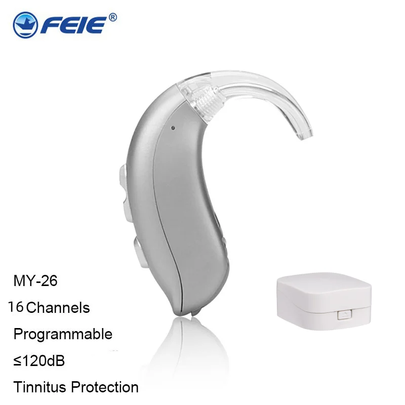 MY26 Tinnitus Masking Digital Hearing Aid Ear Severe Profound Loss BTE
