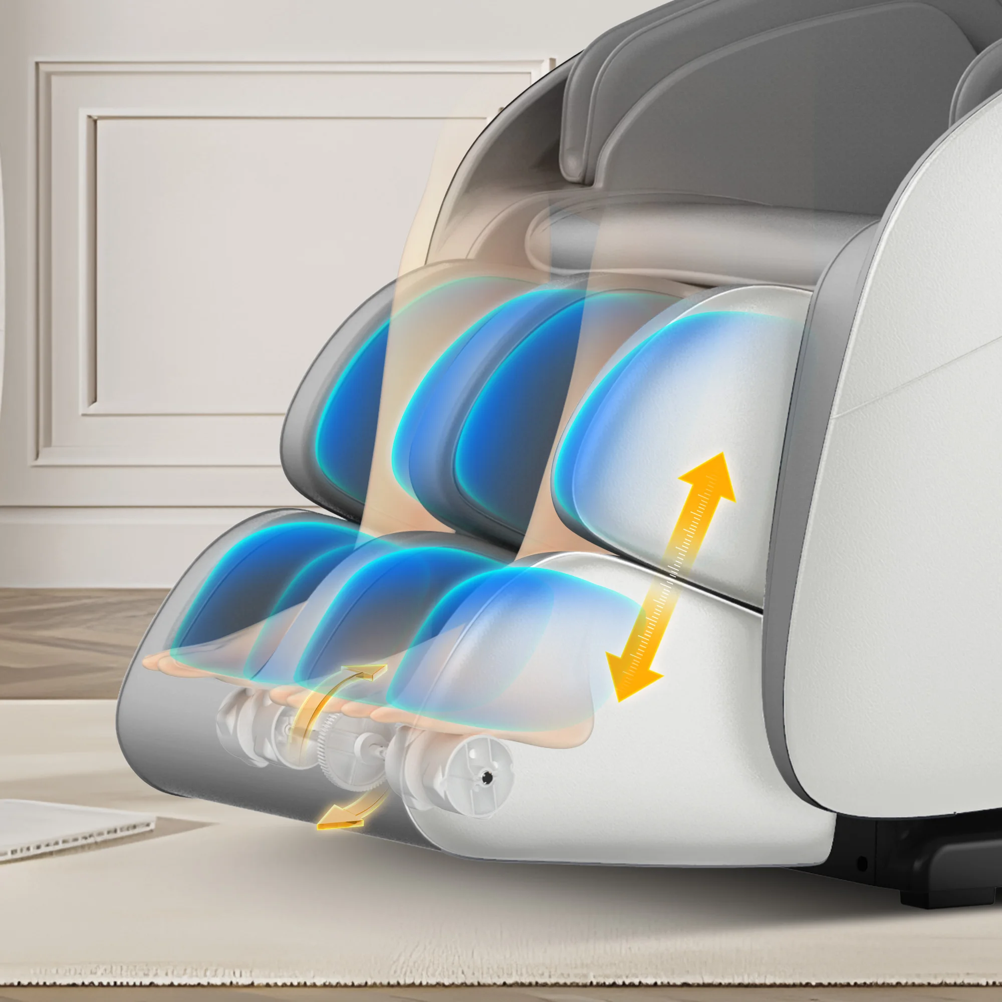 2 Year Warranty 4D SL Airbag Zero Gravity full body Massage Chair Home 3D Office Foot Roller Shiatsu Office Chair Massage Sofa 5