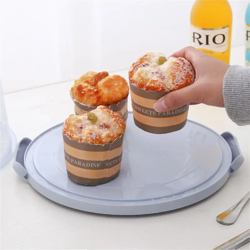 Round Plastic Cake Carrier Box Cake Plate Holder with Lockable Lid Cover Dessert Stand Tray for Wedding Party Supplies storage box kitchen storage box food storage container food storage box rice storage box