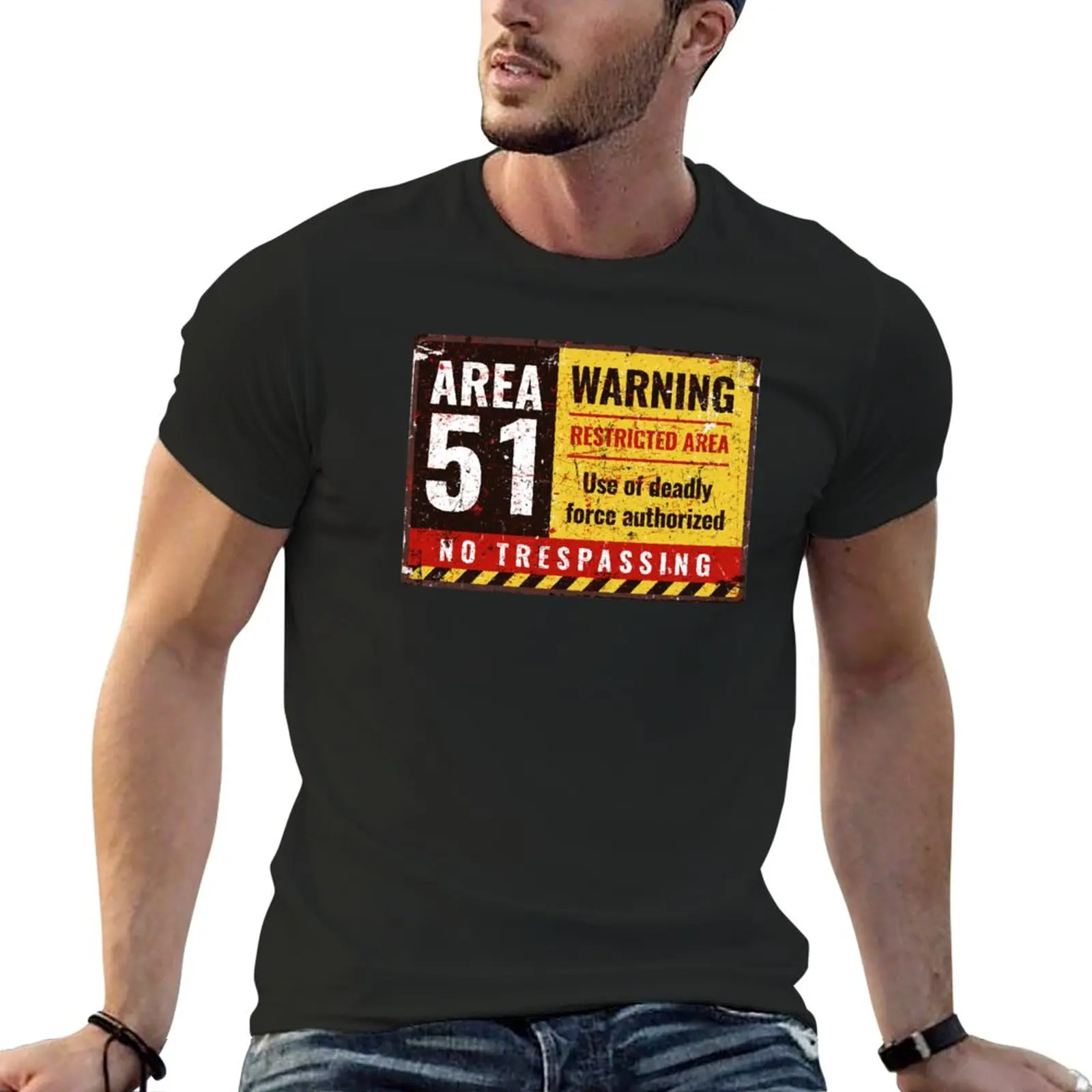 

New AREA 51 Sign T-Shirt Aesthetic clothing plus size t shirts t shirt man mens champion t shirts