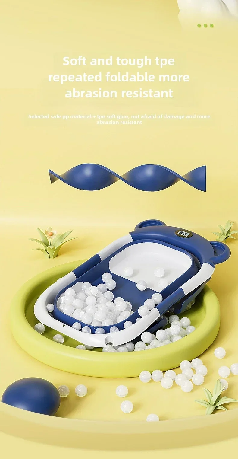Foldable Baby Bath Tub Intelligent Temperature Display undefined