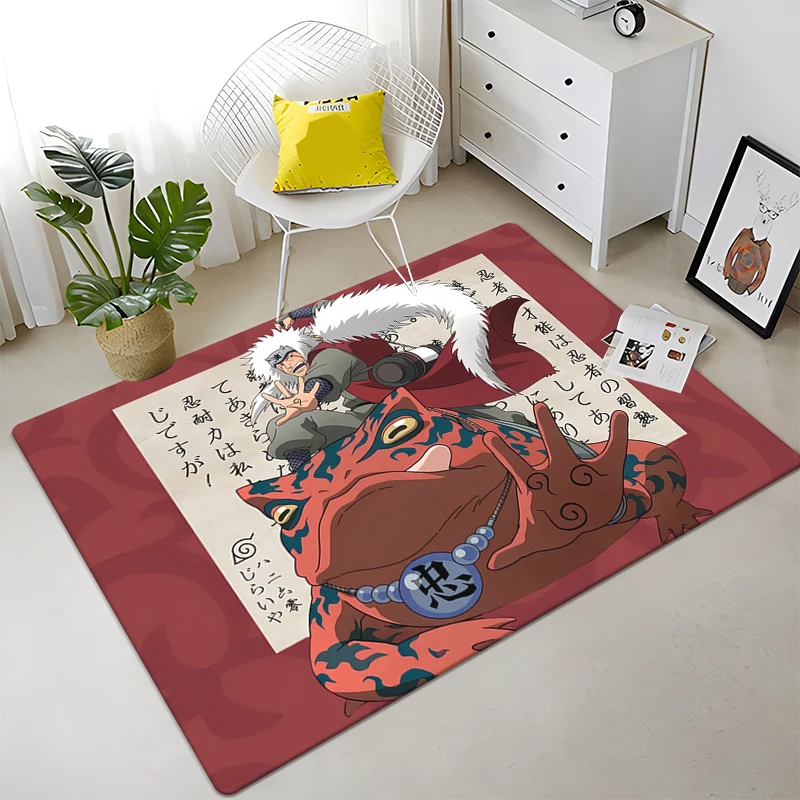 Floor Mat Plush Rug Decorative Carpet NARUTO Cartoon HD Printed Carpet for Bedroom Kitchen Living Room Office