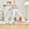 1.35m Tent For Kid Play House Wigwam for Children Portable Child Tipi Tents Teepee Toddler Ball Pit Girl Castle Play House 2