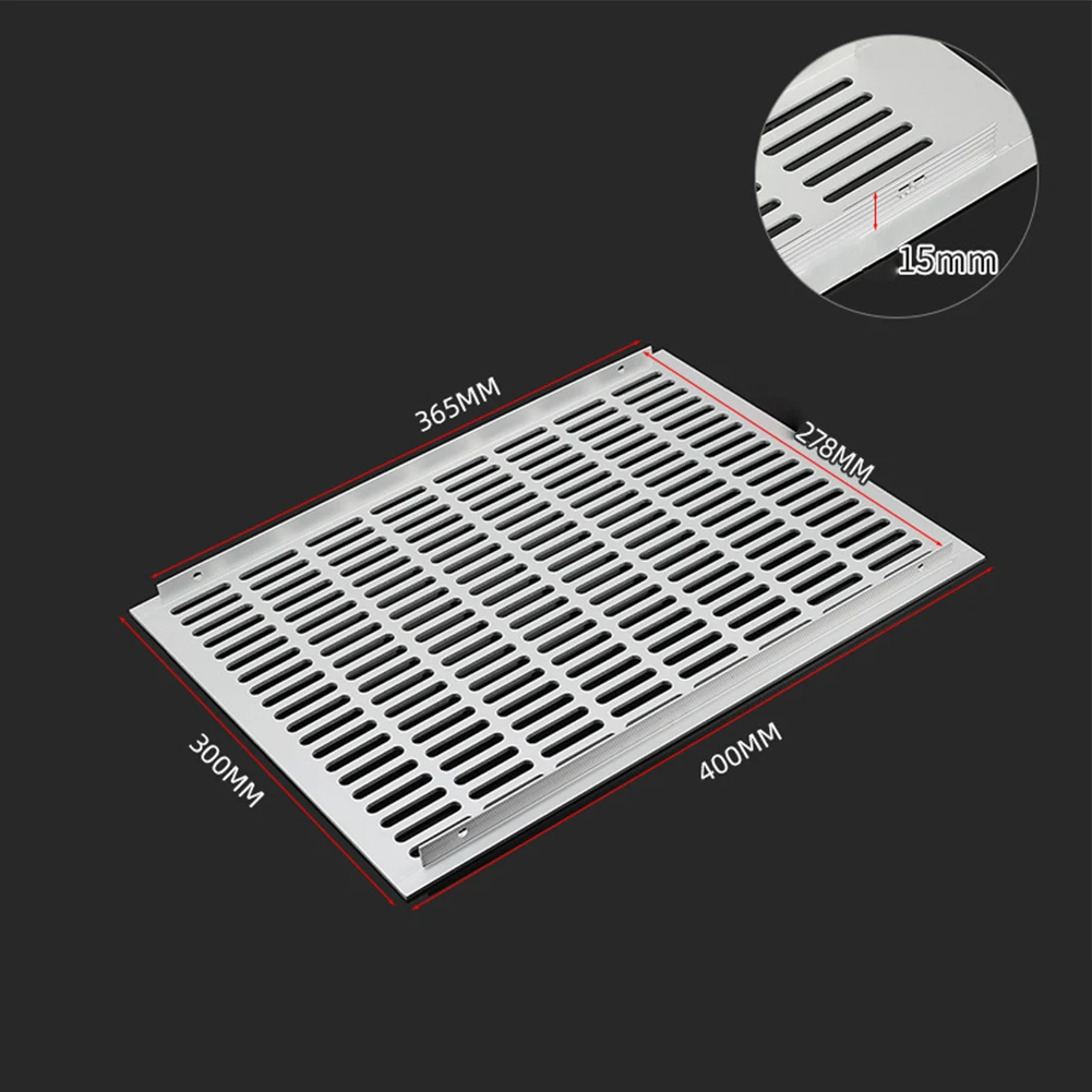 Wide Aluminum Alloy Air Vent Perforated Sheet Vents Web Plate Ventilation Grille Vents 1Pcs