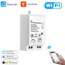 

AC100-277V Tuya WIFI 1-10V LED Light Dimmer Controller Smart Home For Smartthings Tuya Alexa Google Home Control App