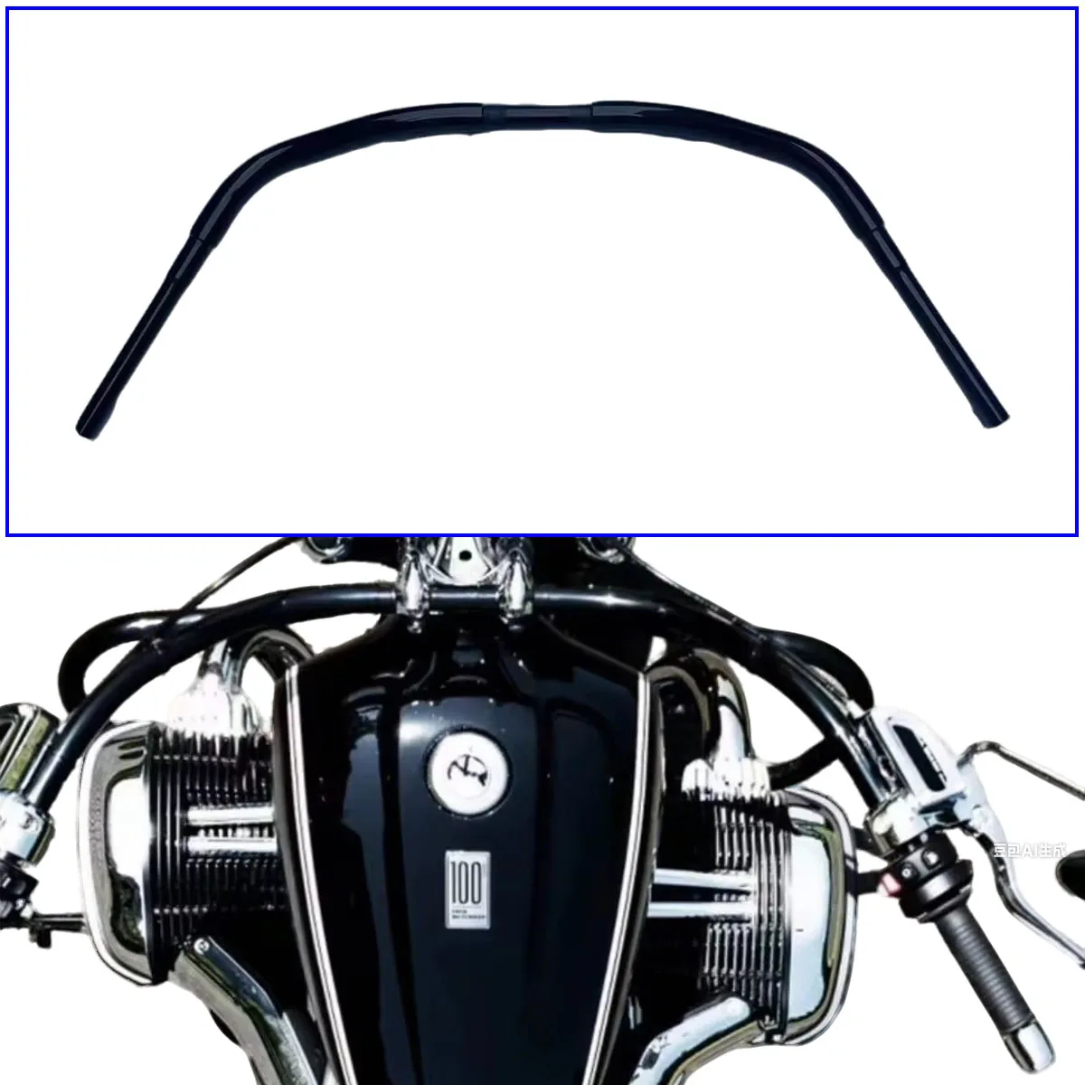 Motorcycle Handlebars Drag Beach Bar 1-1/4