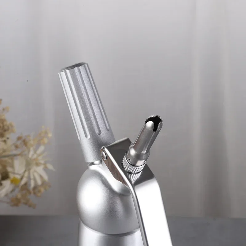 500 Pure Aluminum Cream Gun Chantilly Siphon Whipped Cream Dispenser Foaming Gun Kitchen Accessories Tools Nozzle