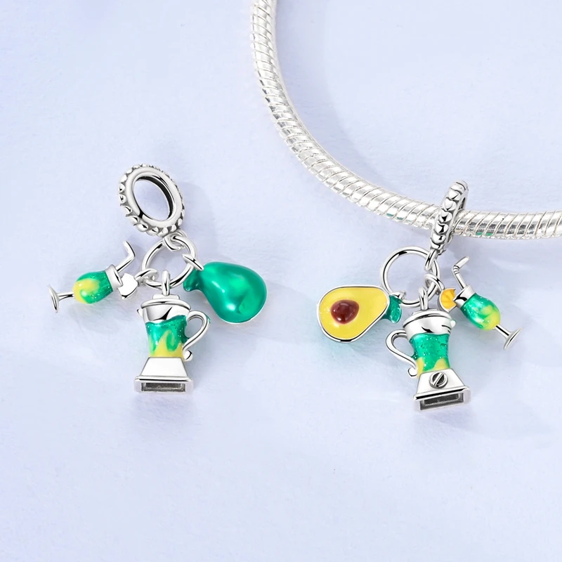 Neueste Charms-Perlen aus 925er-Sterlingsilber, bunt, baumelnd, niedliche Haustiere, Anhänger, passend für Original-Armbänder, Halsketten, DIY-Schmuck, Geschenk – Detail 9